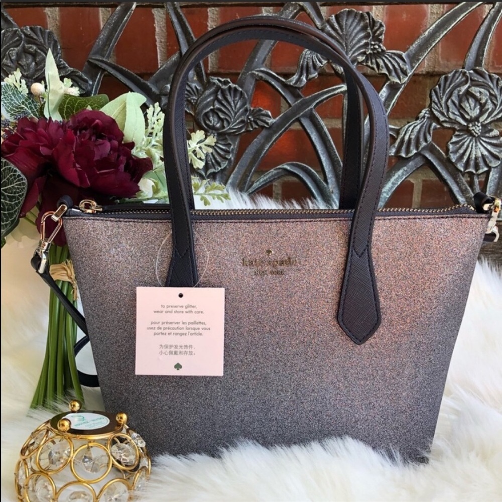 🌹 Kate Spade Small Joeley Glitter Satchel